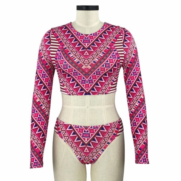 Azure Geometric Long-Sleeve Set - Image 11