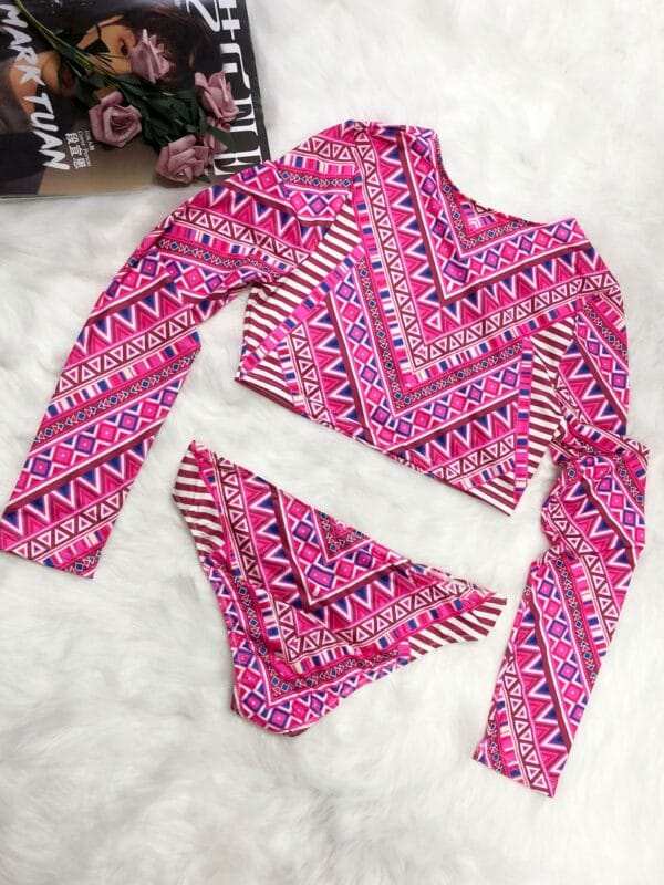 Azure Geometric Long-Sleeve Set - Image 20