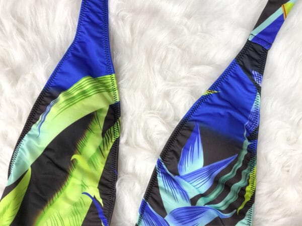 Azure Leaf Plunge One-Piece - Image 12