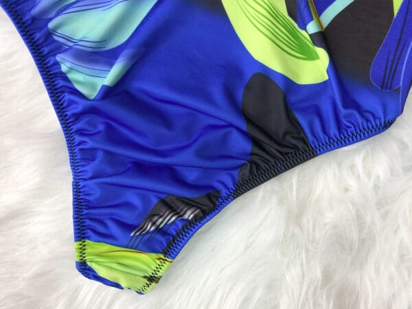 Azure Leaf Plunge One-Piece - Image 15
