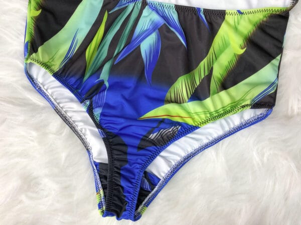 Azure Leaf Plunge One-Piece - Image 16