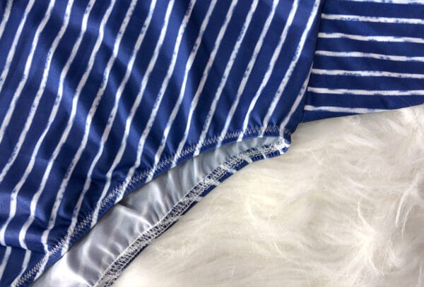 Azure Tide Striped Tie-Waist One-Piece - Image 11