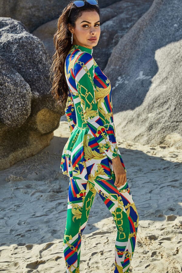 Coastal Bloom Long Sleeve One-Piece - Image 5