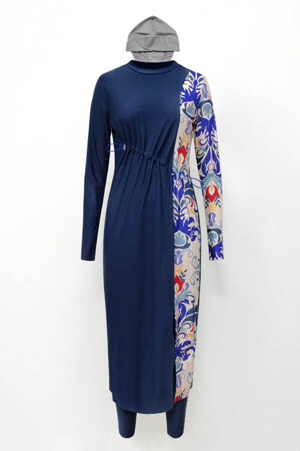 Coastal Bloom Long Sleeve Swim Dress - Image 6