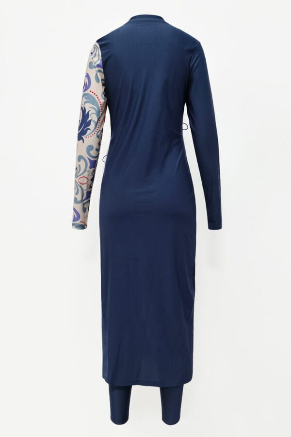 Coastal Bloom Long Sleeve Swim Dress - Image 18