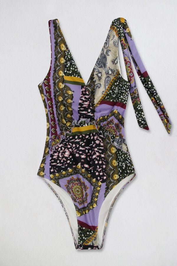 Coastal Bloom Tie Shoulder One-Piece - Image 10