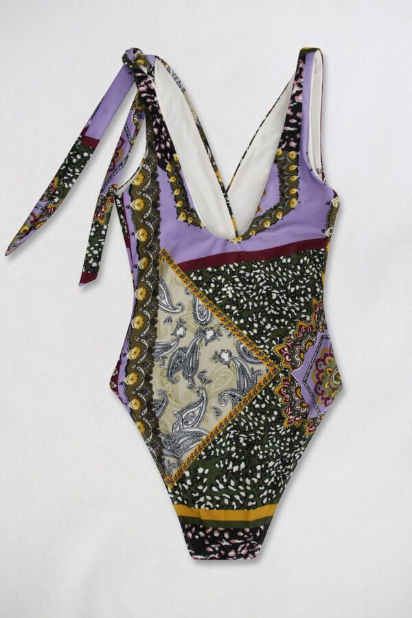 Coastal Bloom Tie Shoulder One-Piece - Image 11