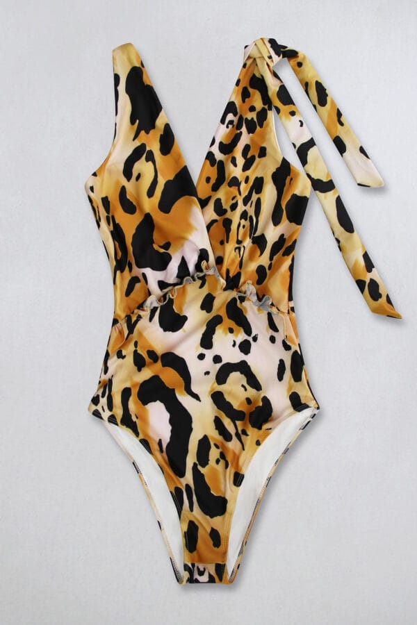 Coastal Bloom Tie Shoulder One-Piece - Image 17