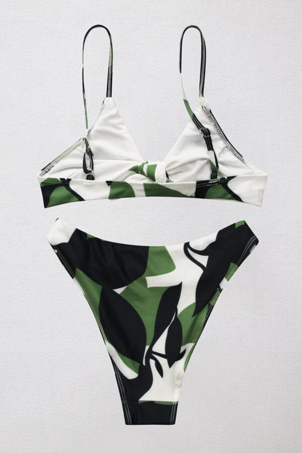 Coastal Blossom Tie-Front Bikini - Image 23