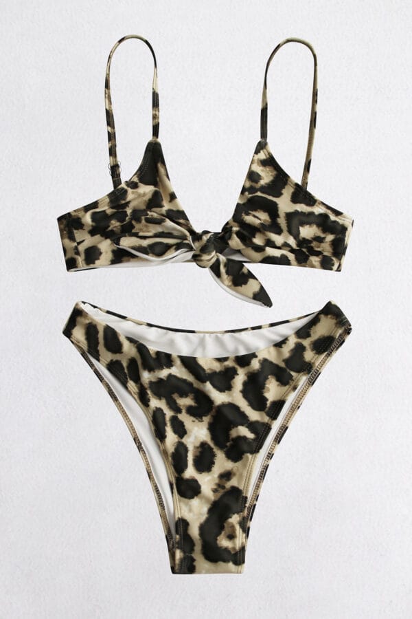 Coastal Blossom Tie-Front Bikini - Image 29
