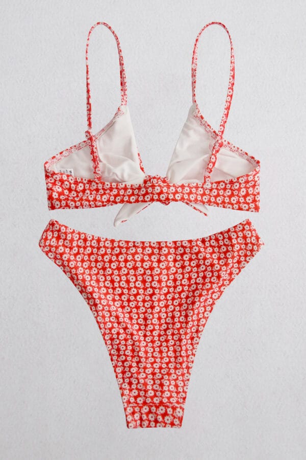 Coastal Blossom Tie-Front Bikini - Image 15