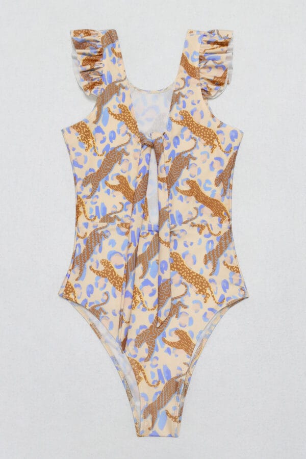 Coastal Leopard Ruffle One-Piece - Image 11