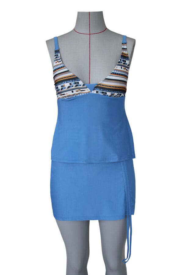 Coastal Patchwork Tankini Set - Image 5