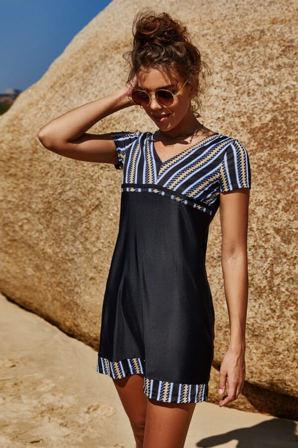 Coastal Rhythm Swim Dress - Image 2