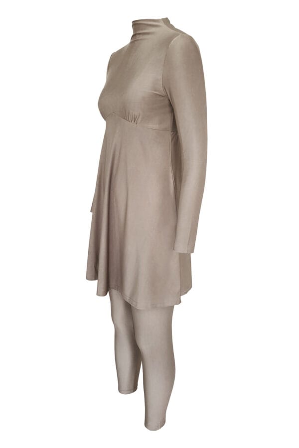 Coastal Serenity Long Sleeve Swim Dress - Image 21