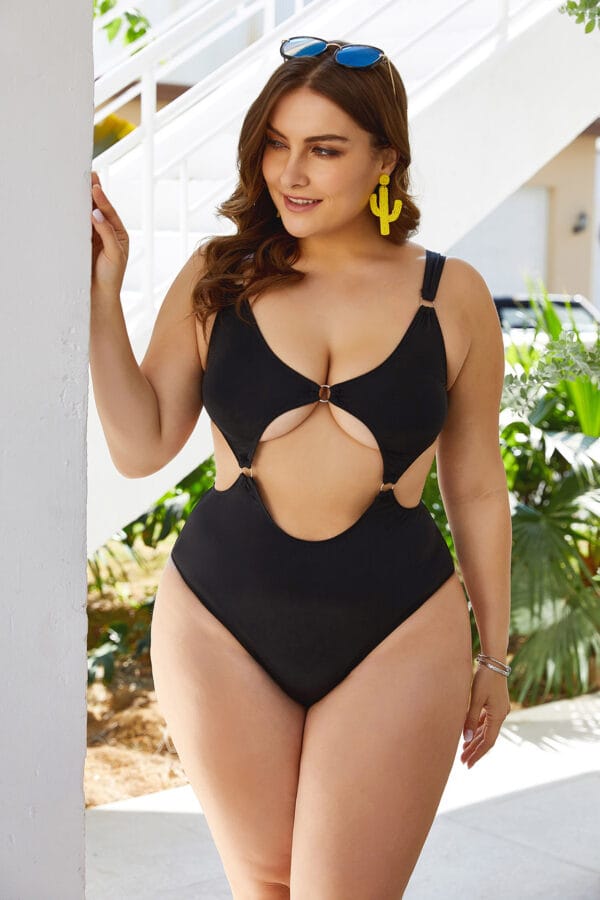 Coastal Shadow Cutout One-Piece - Image 2
