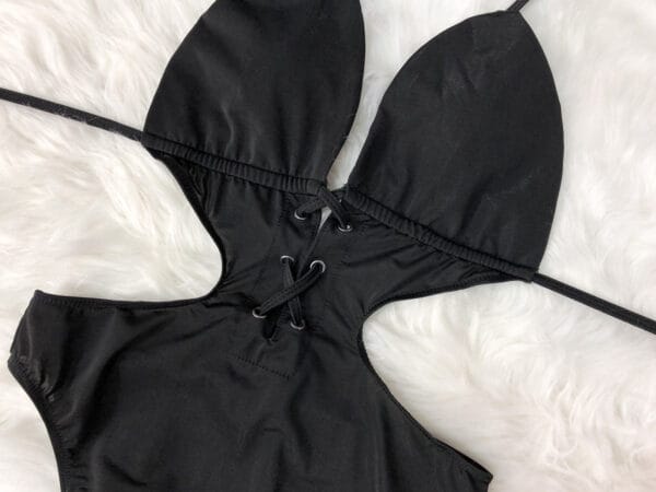 Coastal Shadow Lace-Up One-Piece - Image 7