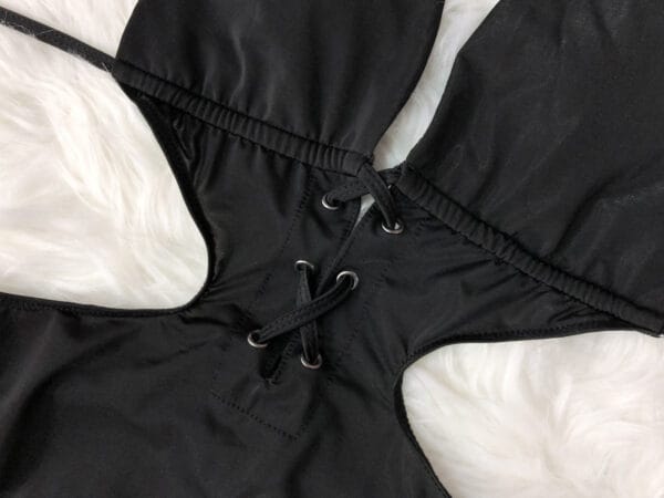 Coastal Shadow Lace-Up One-Piece - Image 8
