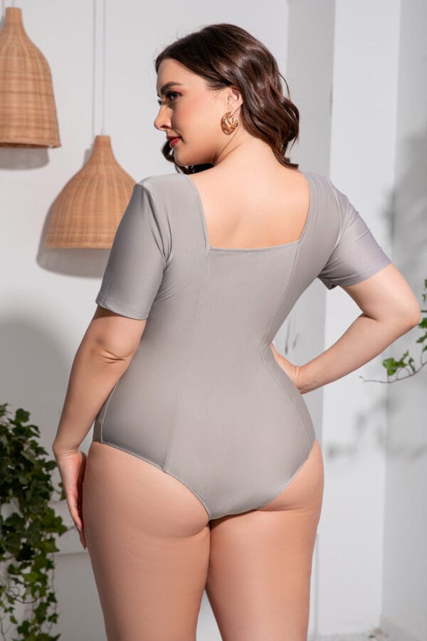 Coastal Shadow Short-Sleeve One-Piece - Image 4