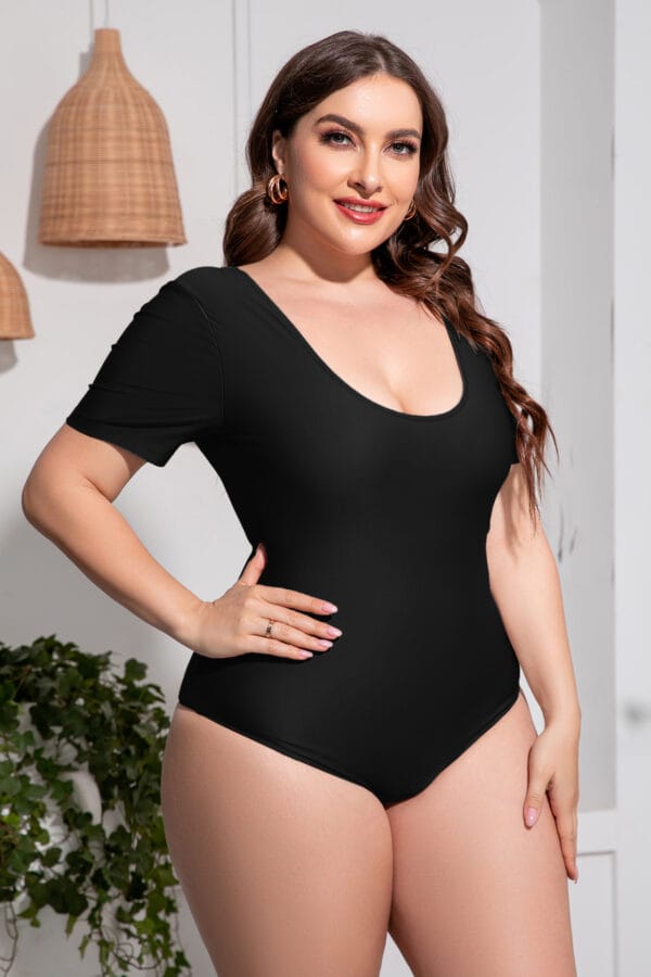 Coastal Shadow Short-Sleeve One-Piece - Image 6