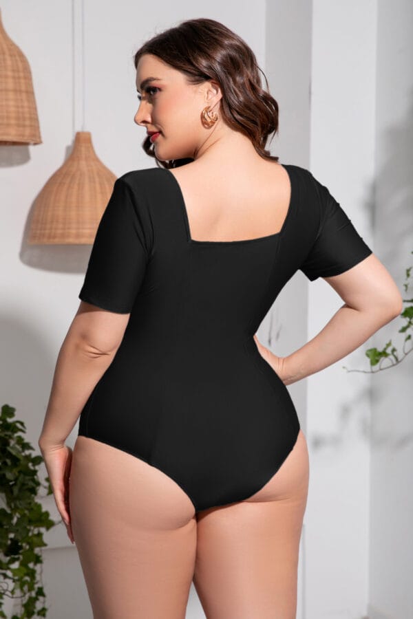 Coastal Shadow Short-Sleeve One-Piece - Image 8