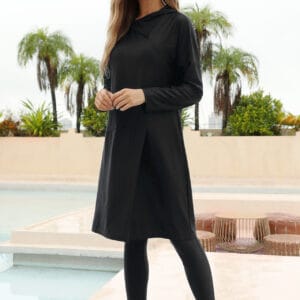 Coastal Whisper Coverage Swim Dress Set