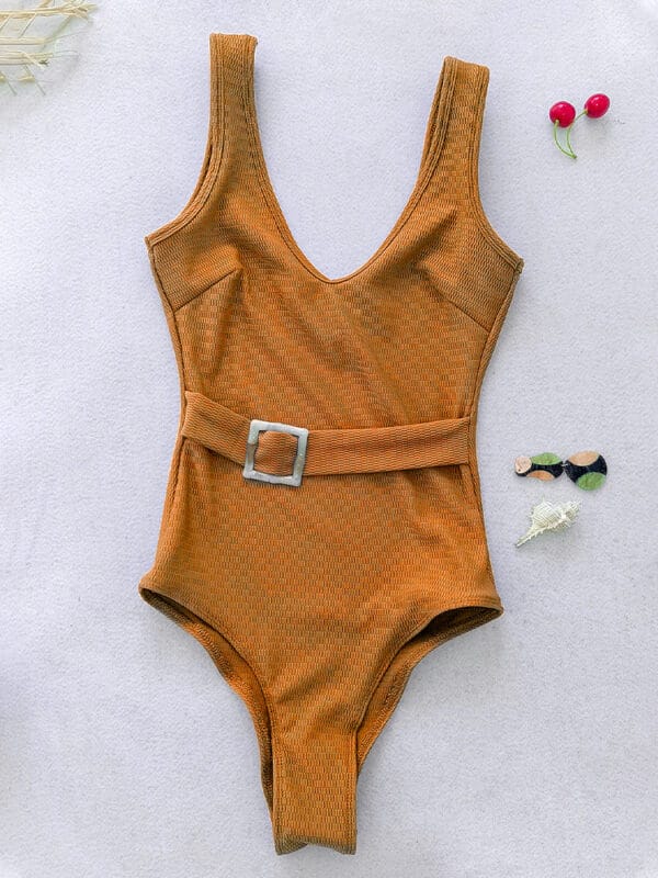 Desert Sands Belted One-Piece - Image 15