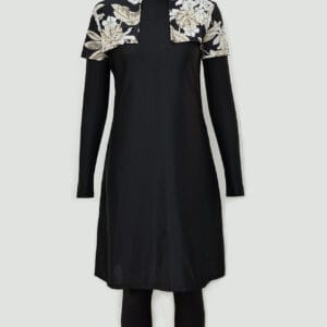 Floral Serenity Full Coverage Swim Dress