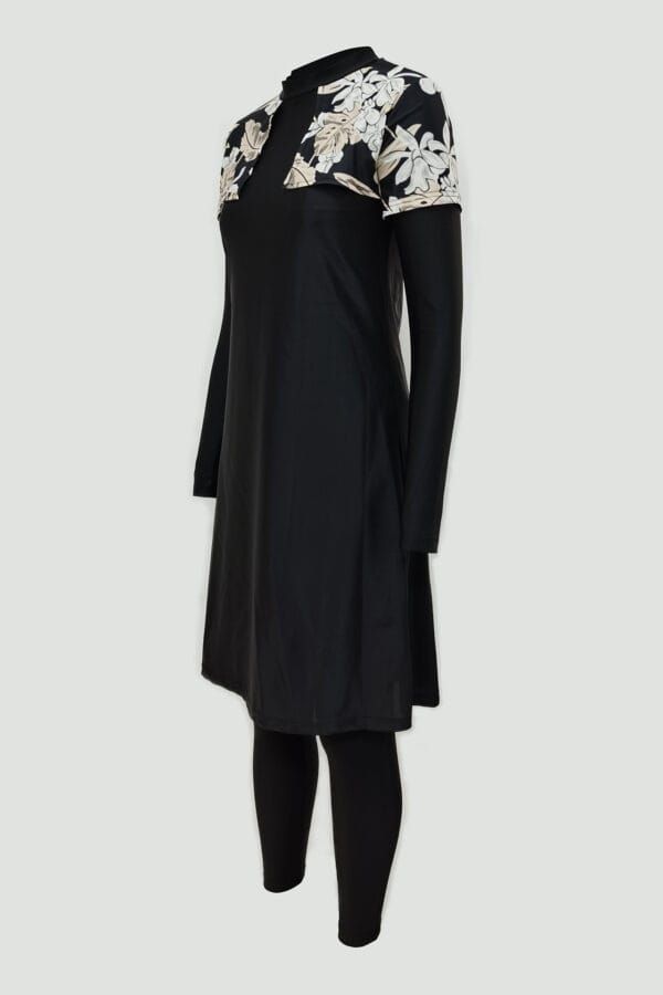 Floral Serenity Full Coverage Swim Dress - Image 2