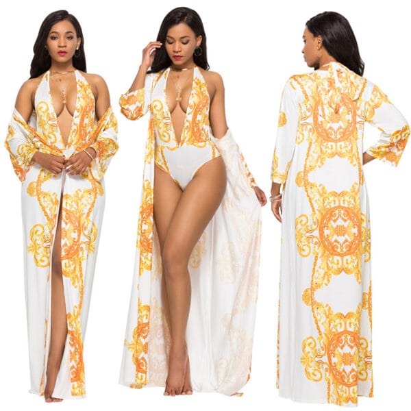 Golden Paradise Plunge One-Piece Set - Image 12
