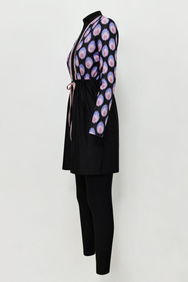 Indigo Bloom Three-Piece Swimsuit - Image 3