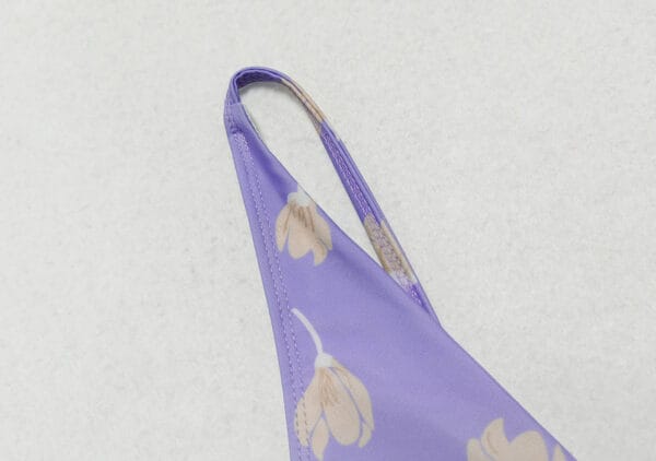 Lavender Bloom Ruched One-Piece - Image 8
