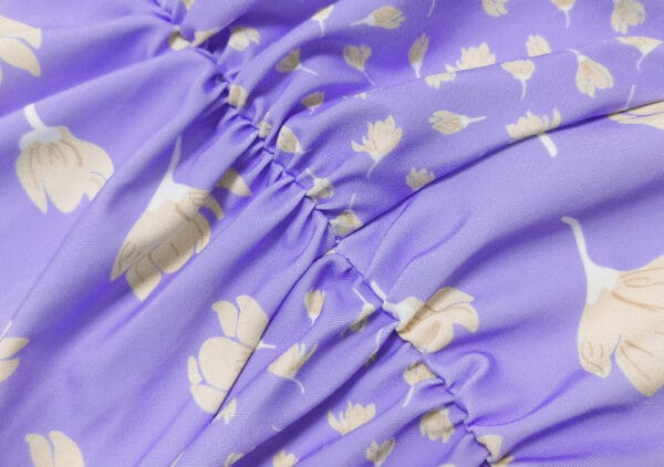 Lavender Bloom Ruched One-Piece - Image 9