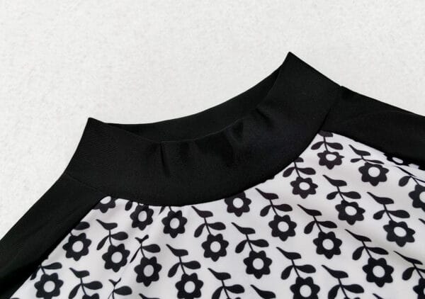 Midnight Bloom Full Coverage Swim Dress - Image 9