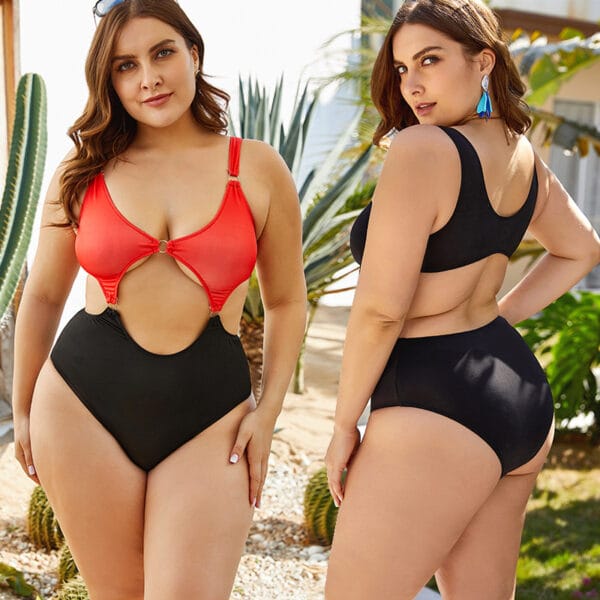 Midnight Intrigue Cutout One-Piece - Image 3