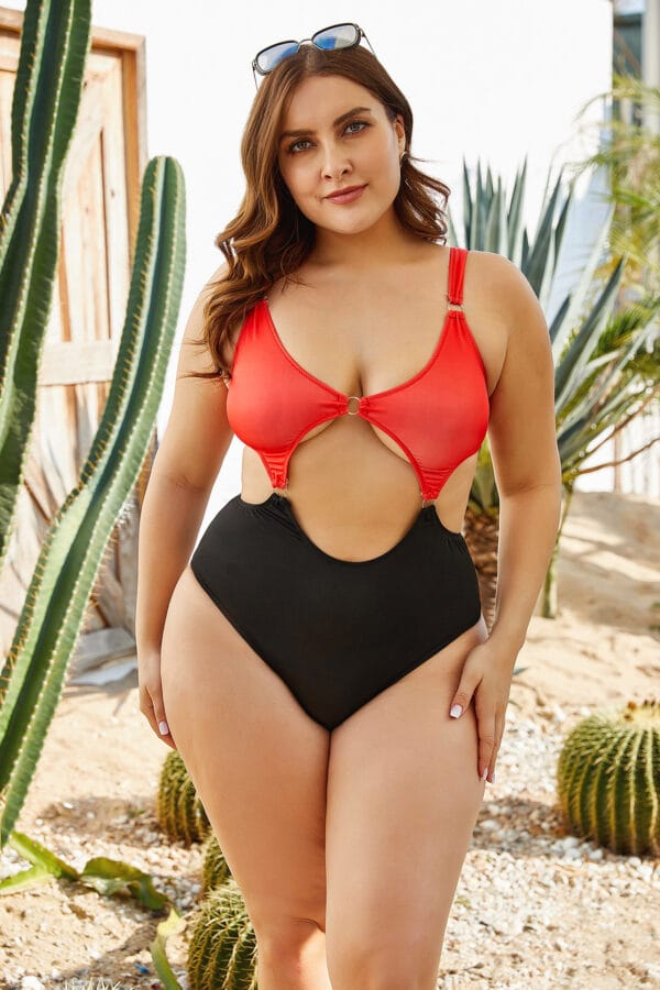 Midnight Intrigue Cutout One-Piece - Image 4
