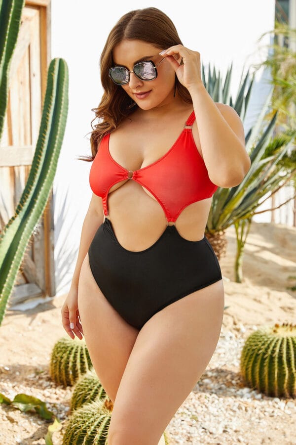 Midnight Intrigue Cutout One-Piece - Image 7