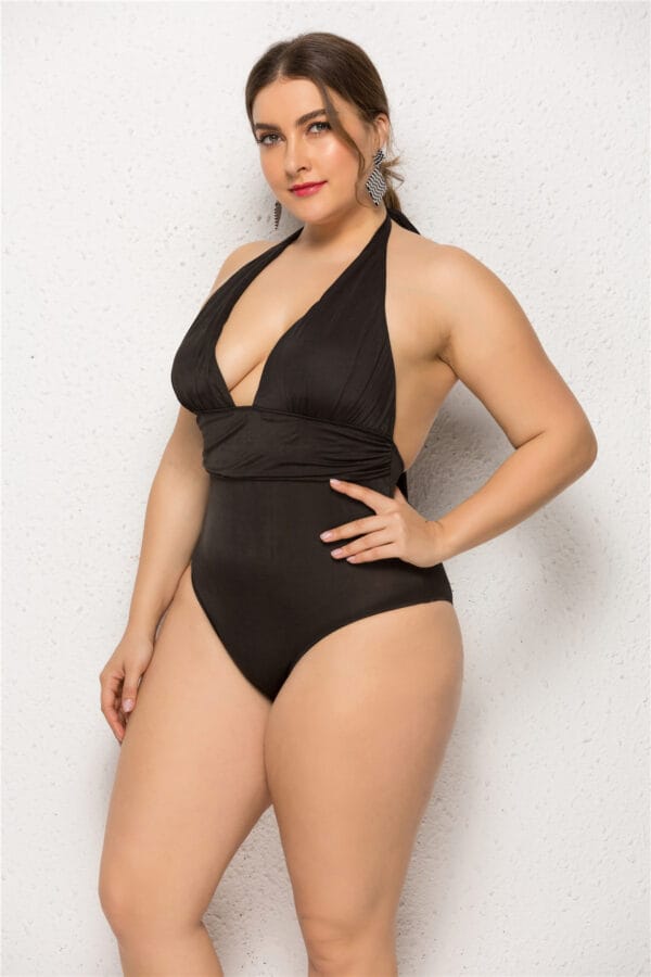 Midnight Tide Halter One-Piece - Image 4