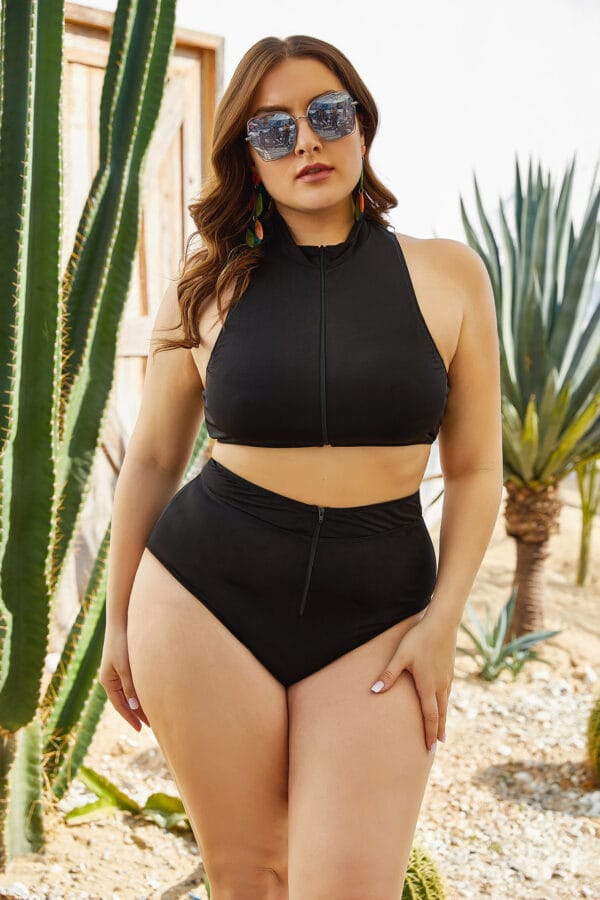 Midnight Tide High-Neck Two-Piece - Image 3