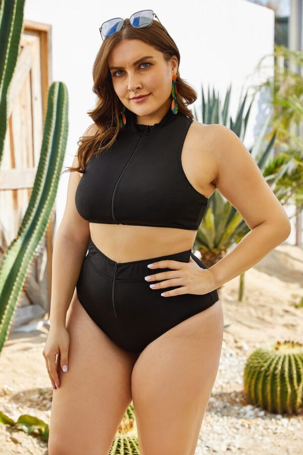 Midnight Tide High-Neck Two-Piece - Image 4