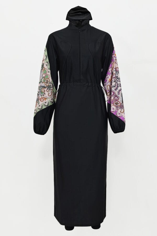 Midnight Tide Long Sleeve Swim Dress - Image 5