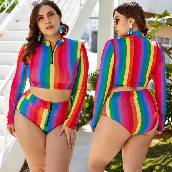 Rainbow Coast Long-Sleeve Two-Piece - Image 1