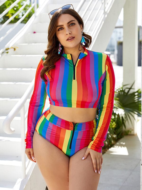 Rainbow Coast Long-Sleeve Two-Piece - Image 4