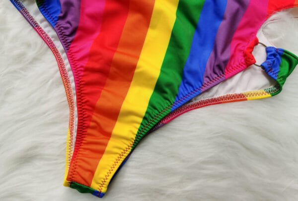 Rainbow Coastline Plunge One-Piece - Image 7