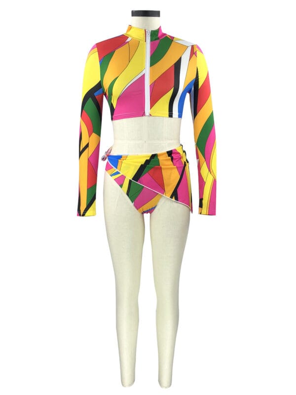 Rainbow Tide Zip-Up Set - Image 60