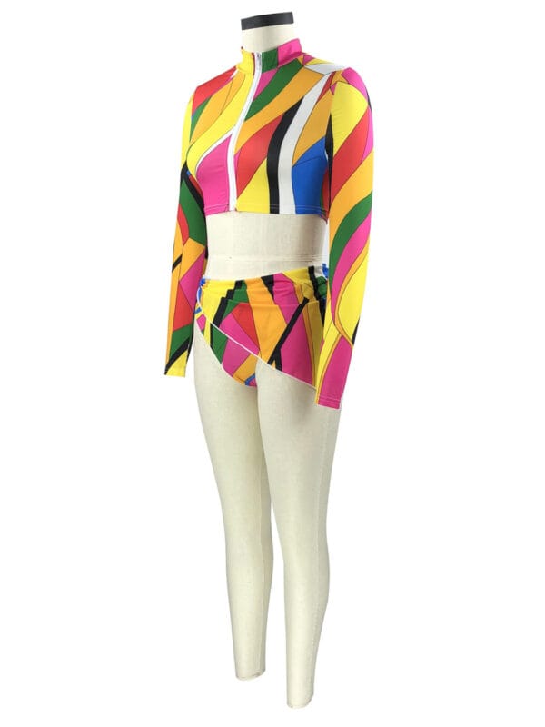 Rainbow Tide Zip-Up Set - Image 61