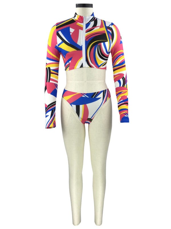 Rainbow Tide Zip-Up Set - Image 54