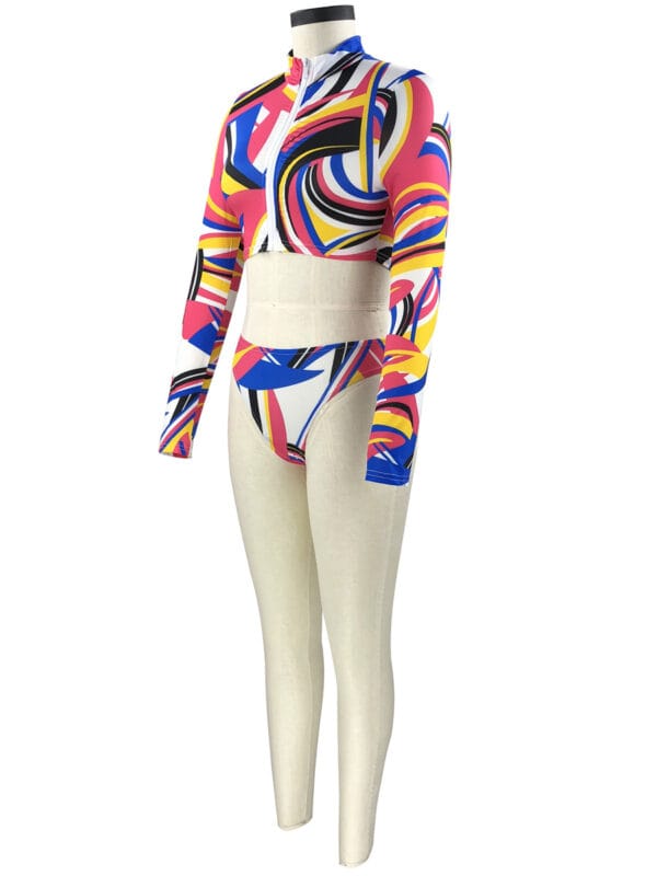Rainbow Tide Zip-Up Set - Image 55