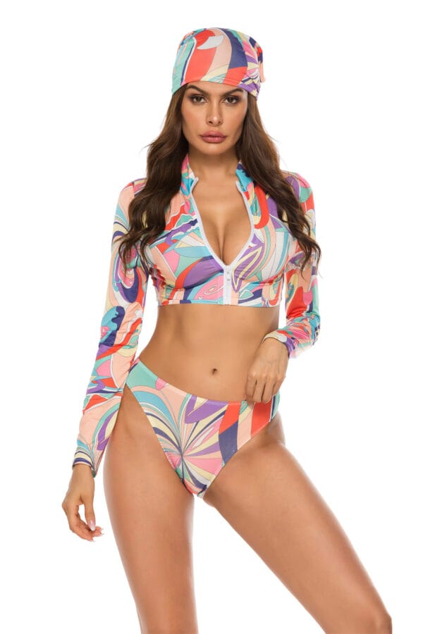 Rainbow Tide Zip-Up Set - Image 32