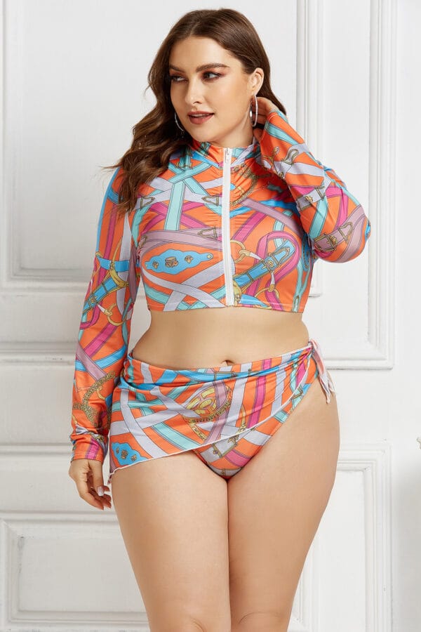 Rainbow Tide Zip-Up Set - Image 46